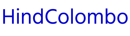 Hind Colombo font